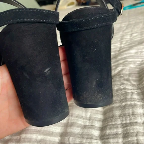 BP. Black Strapped Sandal Heels - Picture 5 of 6